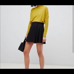 ASOS Black Pleated Kilt Skirt NWT